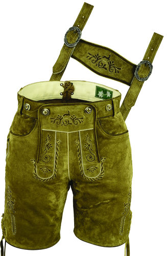 Short Leather Pants Costume in Genuine Cow Leather