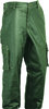 Cargo Hunting Leather Trousers long in Real antique Leather green Olive