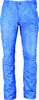 Slim fit soft lambskin leather trousers long in blue