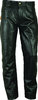 Real leather Trousers long for mens and womens in black