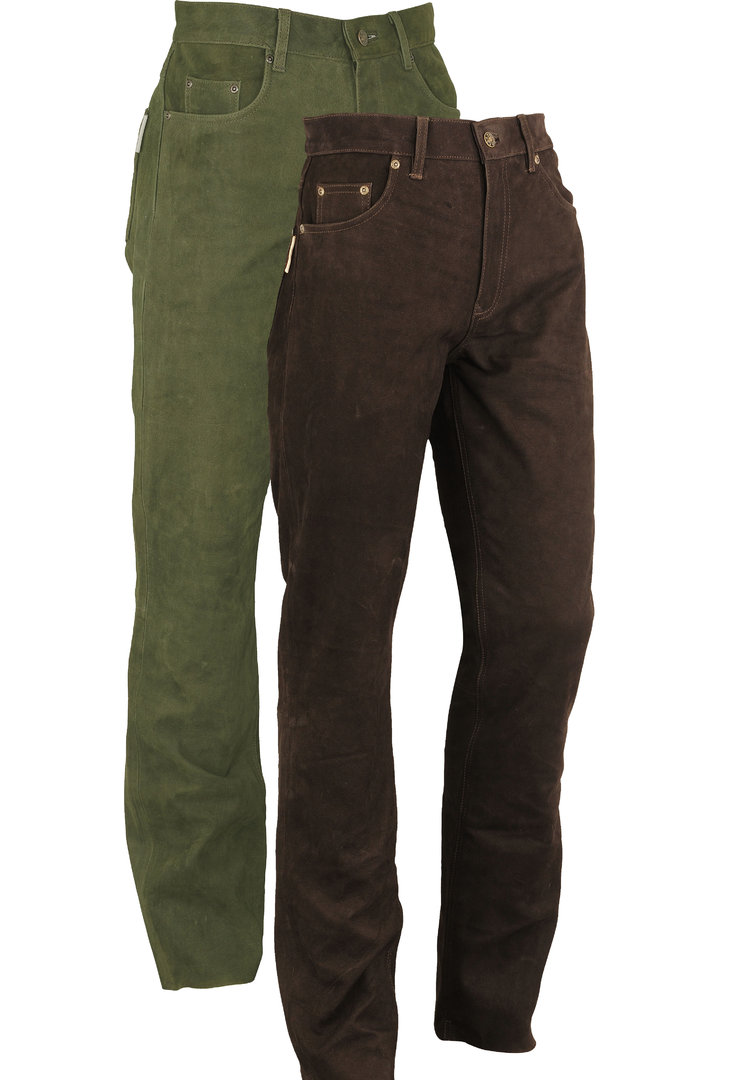 Breeches LEATHER TROUSERS BREECHES Nubuck Leather Leisure Hunting Pants Hubertus Hunting 
