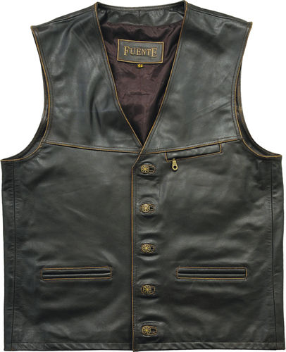 Real Leather Vest for Costume, Hunting oder Outdoor, 2 Colors